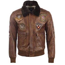 chaqueta piloto hombre