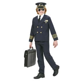 Disfraz de piloto de aerolínea para niños