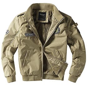 bomber fuerza aerea color beige