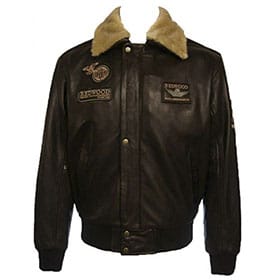 chaquetas de cuero piloto hombre