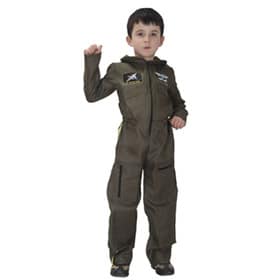 Mono de piloto militar para niños