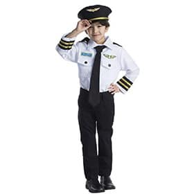 Disfraz de piloto y accesorios para niños