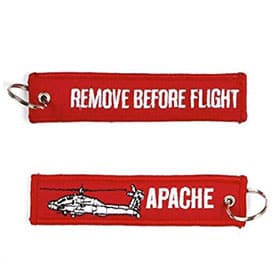 llavero remove before flight