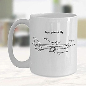 taza por que vuelan los aviones