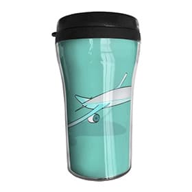 taza de cafe portatil de avion
