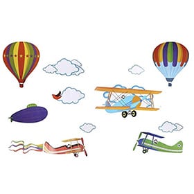 pegatinas aviones infantiles