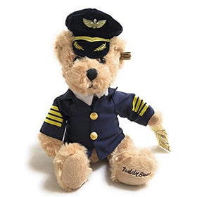 osito de peluche suave de piloto