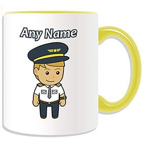 Taza personalizable de piloto