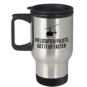 Taza de piloto de helicoptero